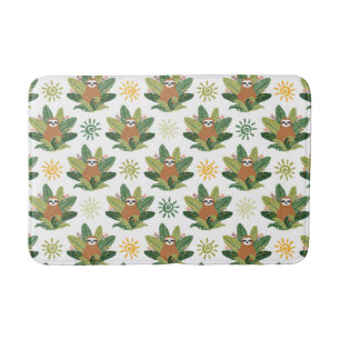 Alfombrilla De Baño Modelo tropical de la pereza