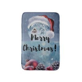 Alfombrilla De Baño Modern funny cute Christmas reindeer