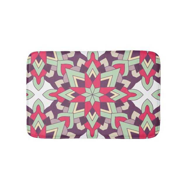 Alfombrilla De Baño Modern Geometric Pattern – Minimal Color  (Anverso)