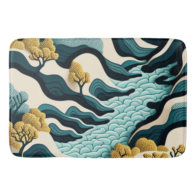 Alfombrilla De Baño Modern Landscape (Anverso)