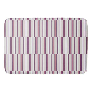 Alfombrilla De Baño Modern Mauve and Plum Stripe