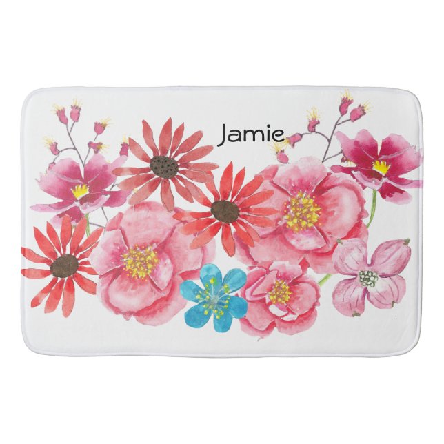 Alfombrilla De Baño Moderna habitación personalizada para niños de Fox (Anverso)