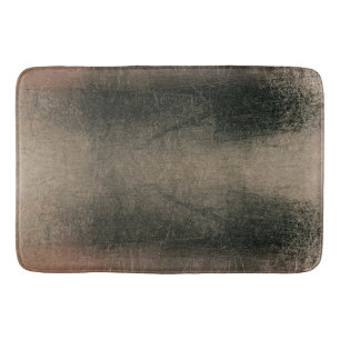 Alfombrilla De Baño Moderno Abstracto Rosa Dorado Negro Grunge