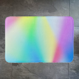 Alfombrilla De Baño Moderno arcoíris pastel iridiscente coloreado