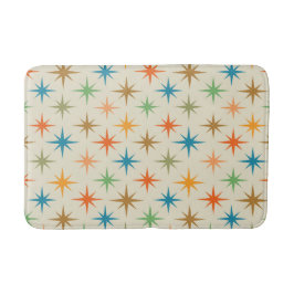 Alfombrilla De Baño Moderno de mediados de siglo estallido de estrella