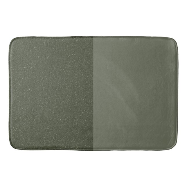 Alfombrilla De Baño Moderno Moss Green Split Bath Mat - Personalizable (Anverso)