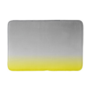 Alfombrilla De Baño moderno sombrero gris amarillo