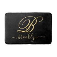 Moderno y elegante nombre de oro personalizado mon