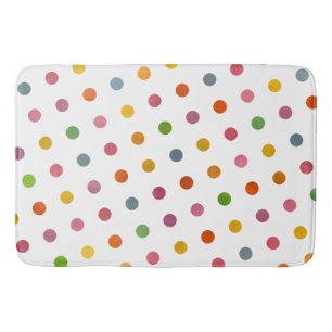 Alfombrilla De Baño Moderno y elegante, sencillos puntos de polka mult