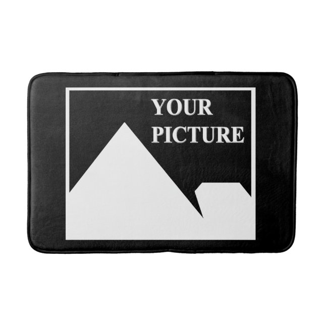 Alfombrilla De Baño Moderno y simple Crear su propia imagen Boda (Anverso)