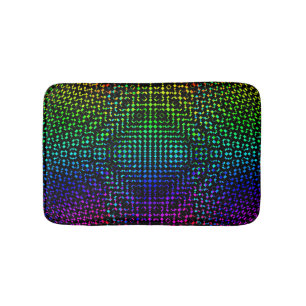 Alfombrilla De Baño Moire Checkers por Kenneth Yoncich