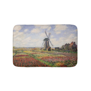 Alfombrilla De Baño Molino de viento de Rijnsburg de los campos del