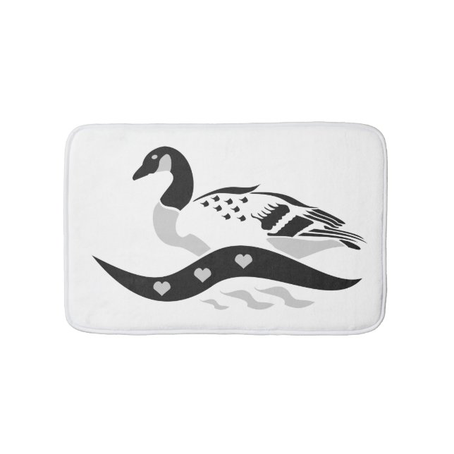 Alfombrilla De Baño Momma Goose Nadando (Anverso)