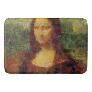 Alfombrilla De Baño Mona Lisa Lettuce Bella Artes Vegan Spoof