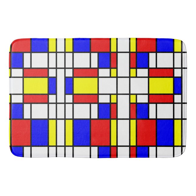 Alfombrilla De Baño Mondrian inspiró (Anverso)