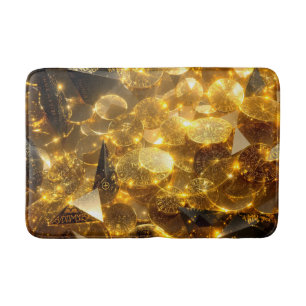Alfombrilla De Baño Monedas de carreras doradas