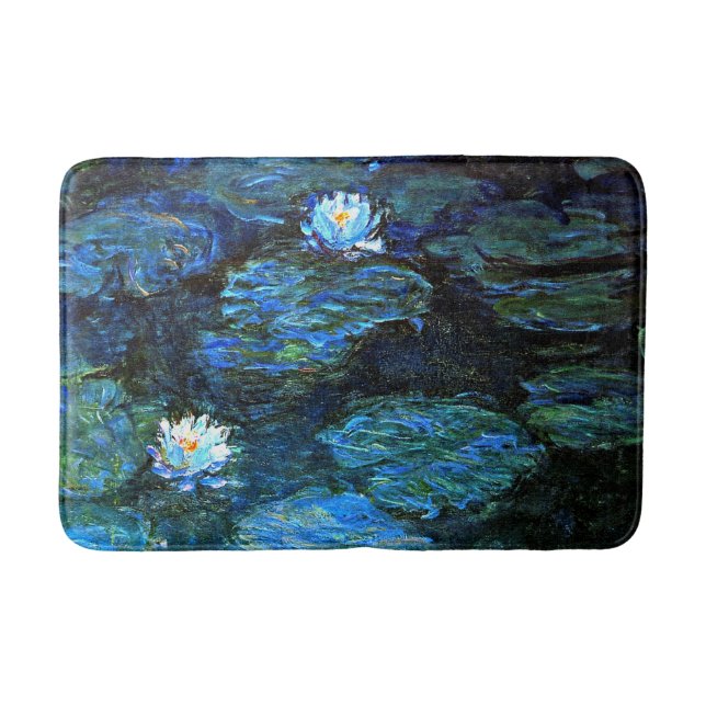 Alfombrilla De Baño Monet - Blue Water Lilis (Anverso)
