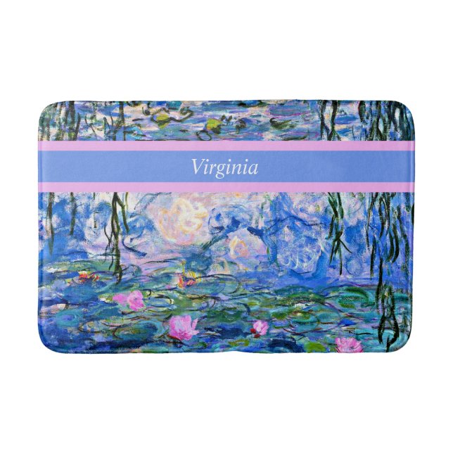 Alfombrilla De Baño Monet - plantilla Water Lilies 1919, (Anverso)