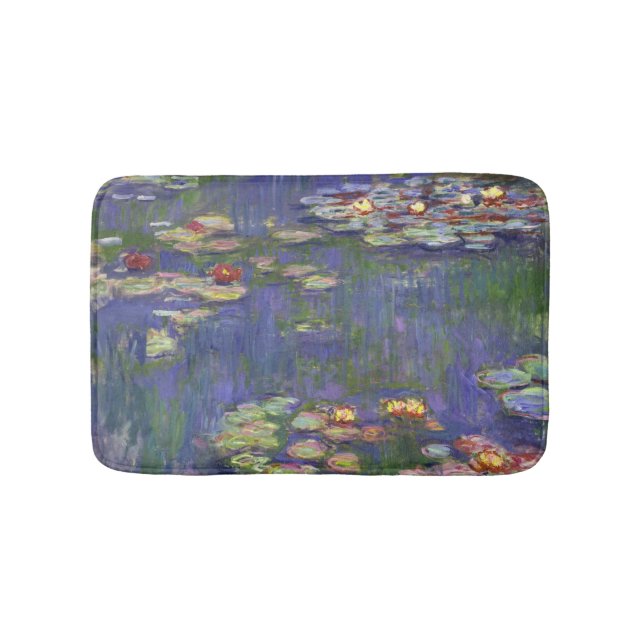 Alfombrilla De Baño Monet Water Lilies Masterpiece Pintura (Anverso)