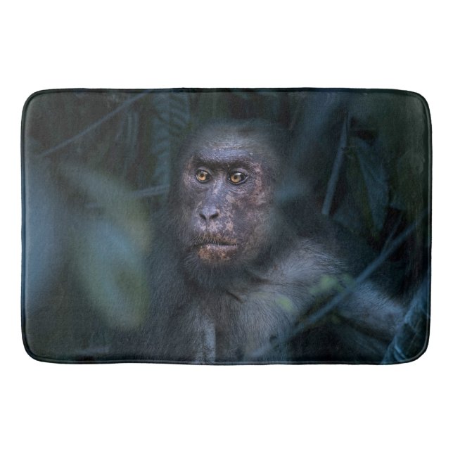Alfombrilla De Baño Mono en la selva (Anverso)