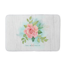 Monograma Acuarela Turquesa Ombre Rosa