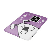Monograma de perro de dibujos animados