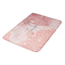 Monograma del Purpurina rosado Girly Agate