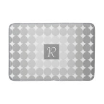 Monograma moderno de círculos grises