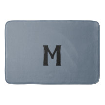 Monograma negro de pizarra gris oscura