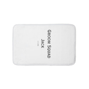 Alfombrilla De Baño monograma simple personalizado añade tu nombre bod