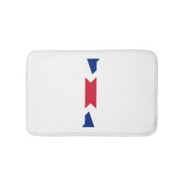 Alfombrilla De Baño Monograma sobrepuesto en la bandera de la Unión Ja