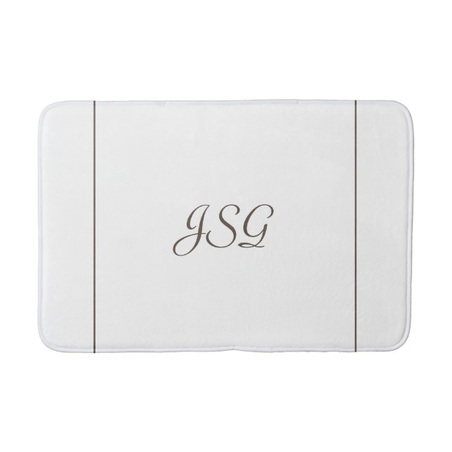 Alfombrilla de baño monogramada (Anverso)