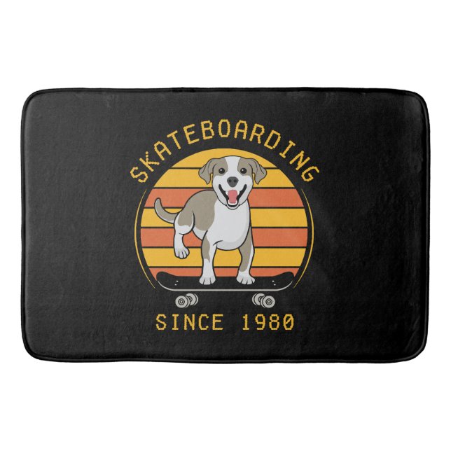 Alfombrilla De Baño Monopatín desde 1980 (Anverso)