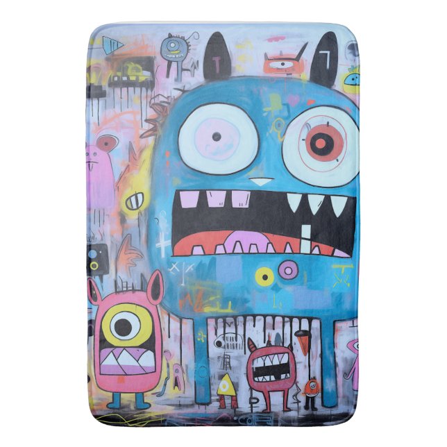 Alfombrilla De Baño Monster Shower (Frente vertical)
