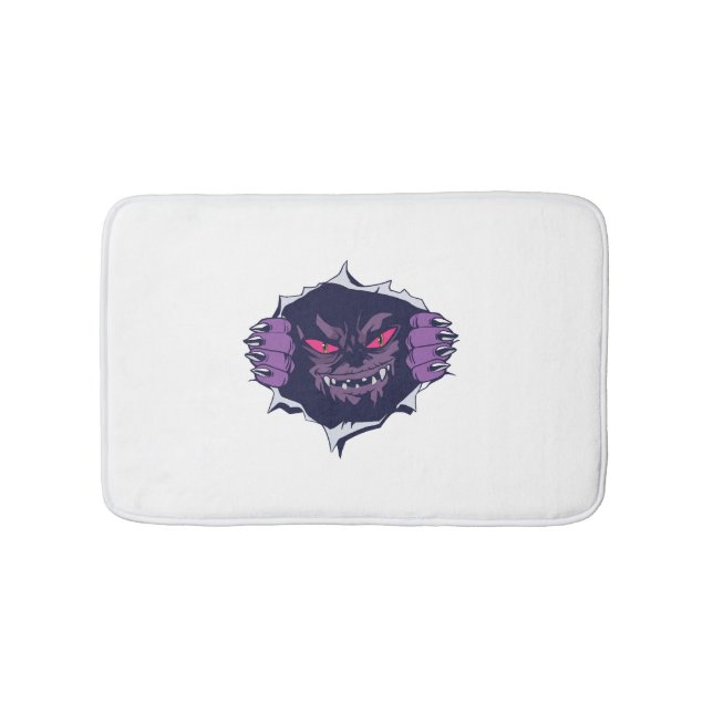 Alfombrilla De Baño Monstruo de Halloween (Anverso)