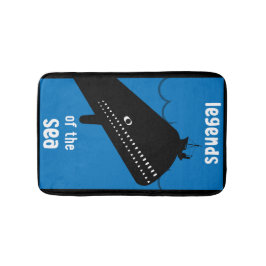 Alfombrilla De Baño Monstruo del mar de los niños pequeños Moby Dick