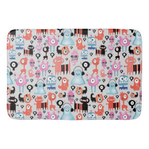 Alfombrilla De Baño Monstruos divertidos