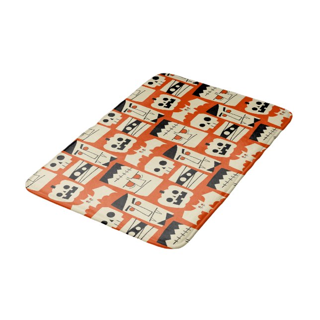 Alfombrilla De Baño Monstruos Retro Mod (Angular)