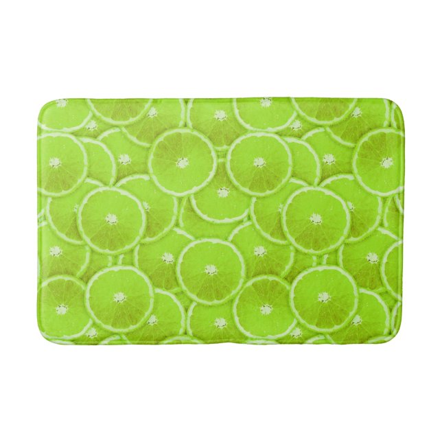 Alfombrilla De Baño Montaje digital de Lime Slice (Anverso)