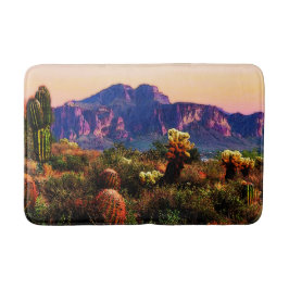 Alfombrilla De Baño Montaña de Superstición del desierto de Arizona