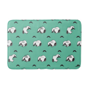 Alfombrilla De Baño Montañas de Snoopy y Patrón Verde azulado