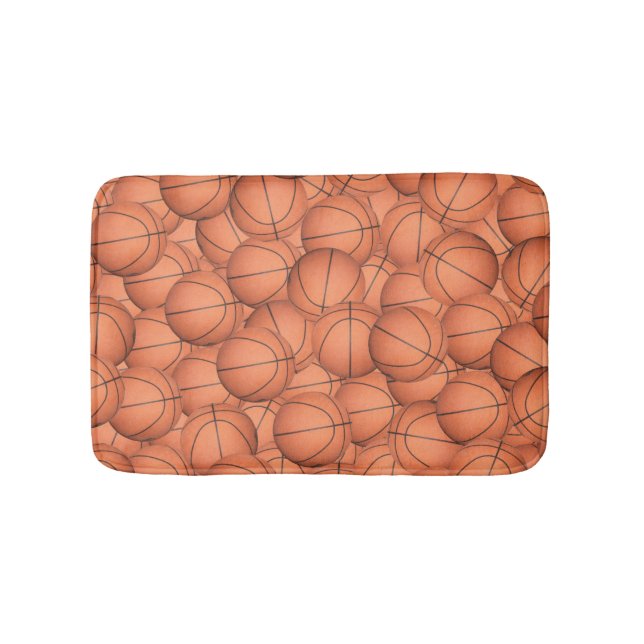 Alfombrilla De Baño Montones de baloncesto (Anverso)