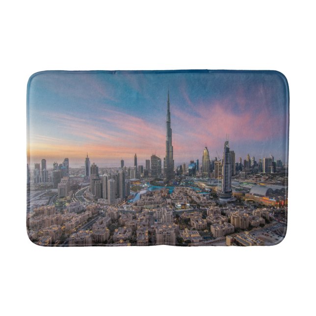 Alfombrilla De Baño Monumentos | Paisaje urbano de Dubai (Anverso)