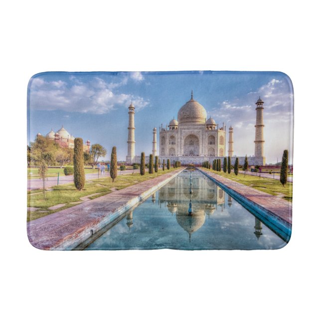 Alfombrilla De Baño Monumentos | Taj Mahal Sunrise (Anverso)