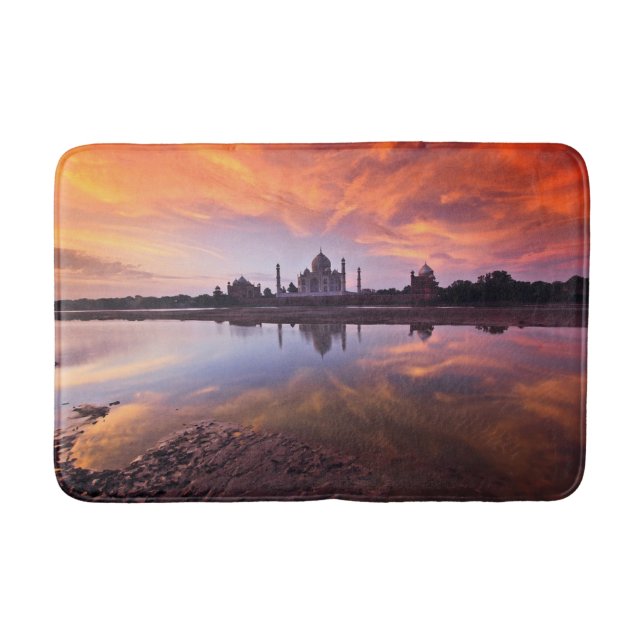 Alfombrilla De Baño Monumentos | Taj Mahal Sunset (Anverso)