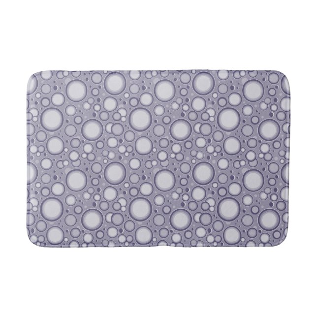Alfombrilla De Baño Moon Crater Purple Pattern Bath Mat (Anverso)