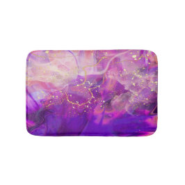 Alfombrilla De Baño Morado Abstracto Bath Mat