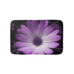 Alfombrilla De Baño Morado Daisy Flor Flor Mat