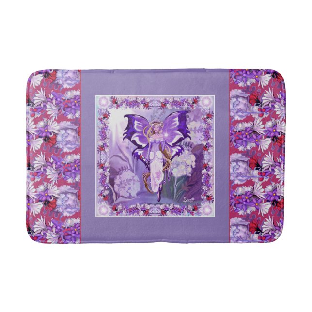 Alfombrilla De Baño Morado de hadas Bath Mat (Anverso)