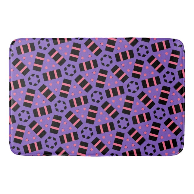 Alfombrilla De Baño Morado decorativo (Anverso)